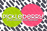 NEW!! Pickleberry Font, a Sans Serif Font by Sabrina Schleiger Design (Thumbnail 1 of 5)