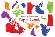 Canada Provinces Territories Clipart, an Illustration by SugarPickle Clip Art (Thumbnail 1 of 11)