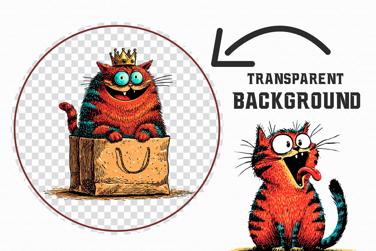 Funny Cat Clipart, an Illustration by Libby Wishes (Photo 6 of 6)