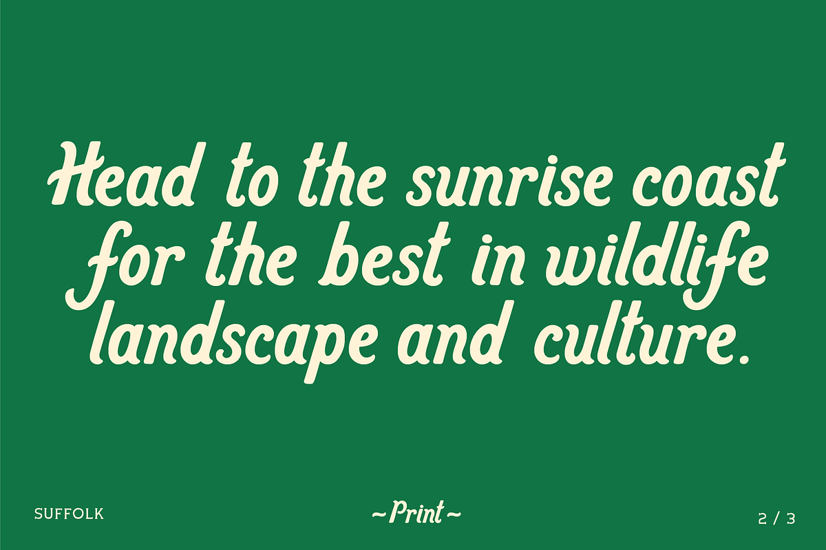 Suffolk Font Family, a Font by Hemphill Co (Photo 3 of 10)