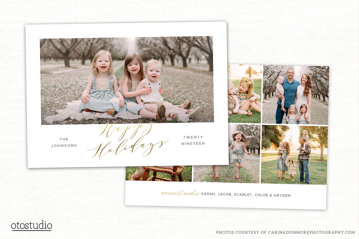 Christmas Card Template CC284, a Card Template by OtoStudio (Photo 1 of 2)