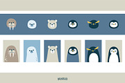 Cute Arctic Animals, a Pattern Graphic by Baranovska (Thumbnail 3 of 10)