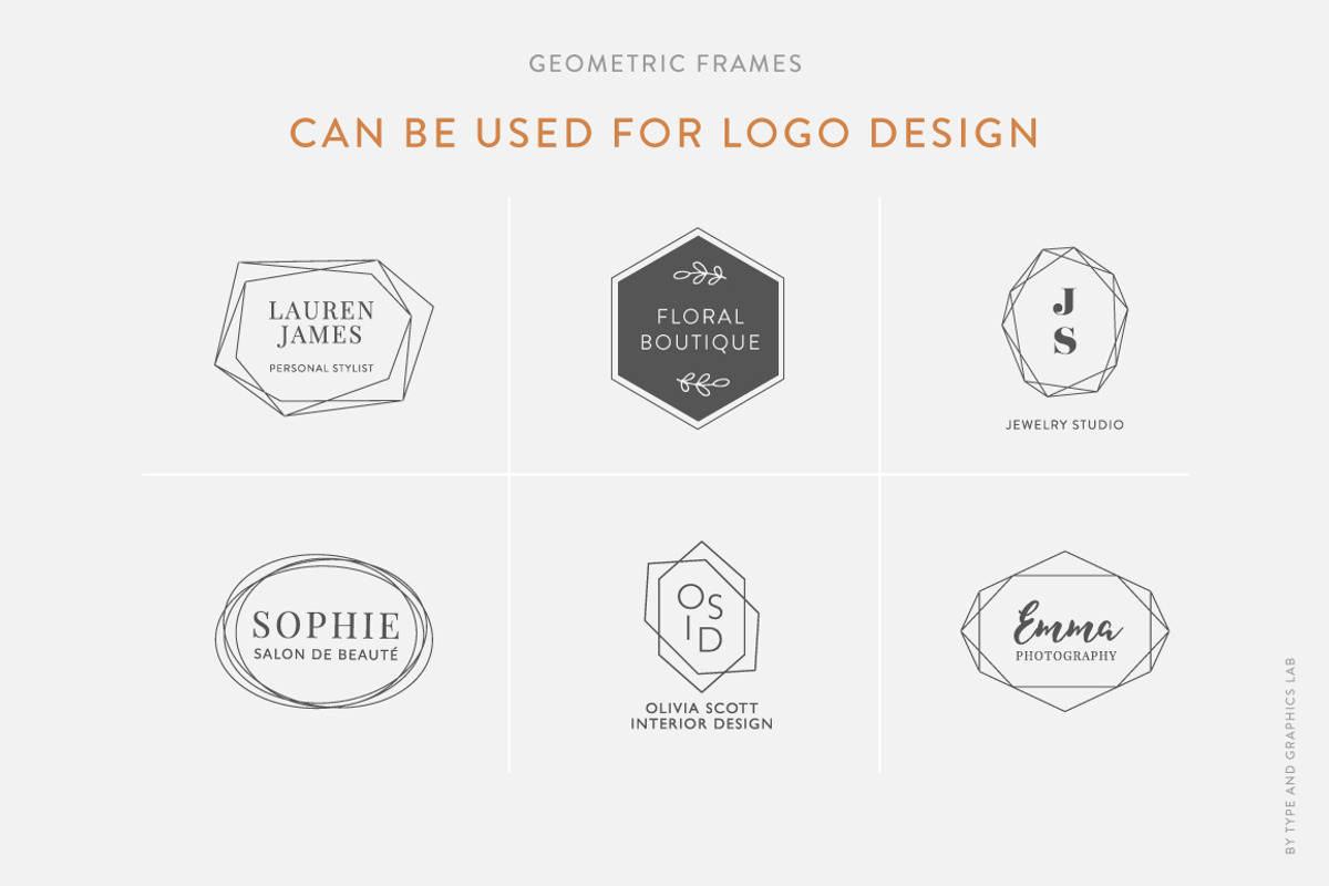 40 Geometric Frames, an Object Graphic by Type and Graphics Studio (Photo 6 of 7)