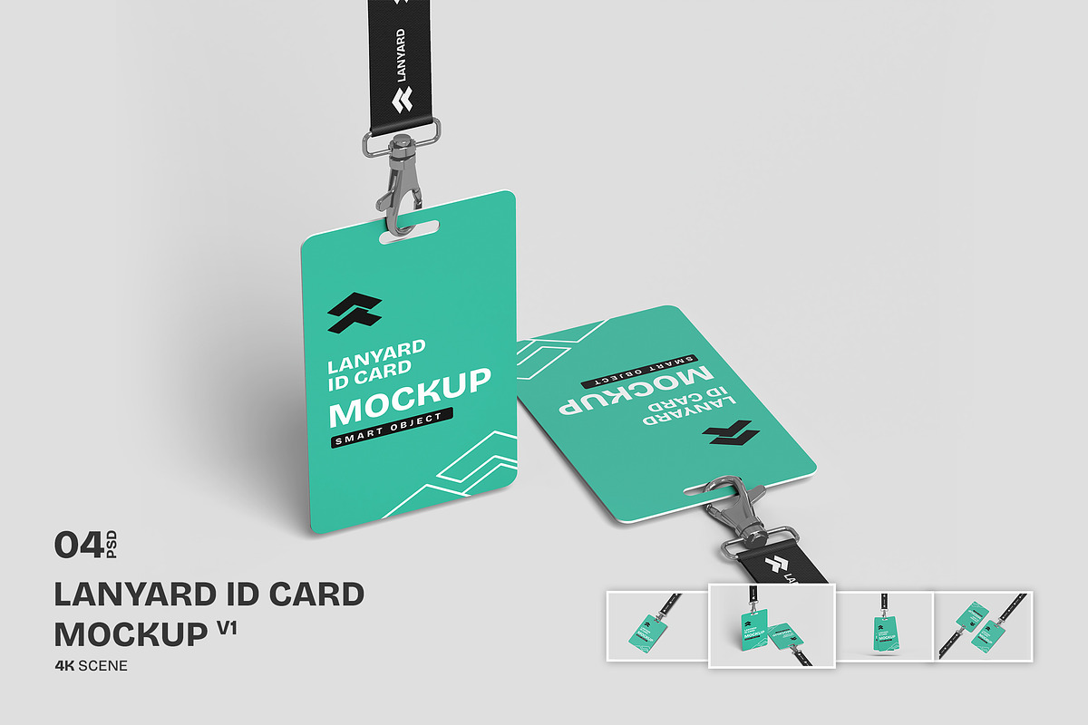 Lanyard iD Card - Mockup, a Product Mockup by Rometheme Std (Photo 3 of 5)