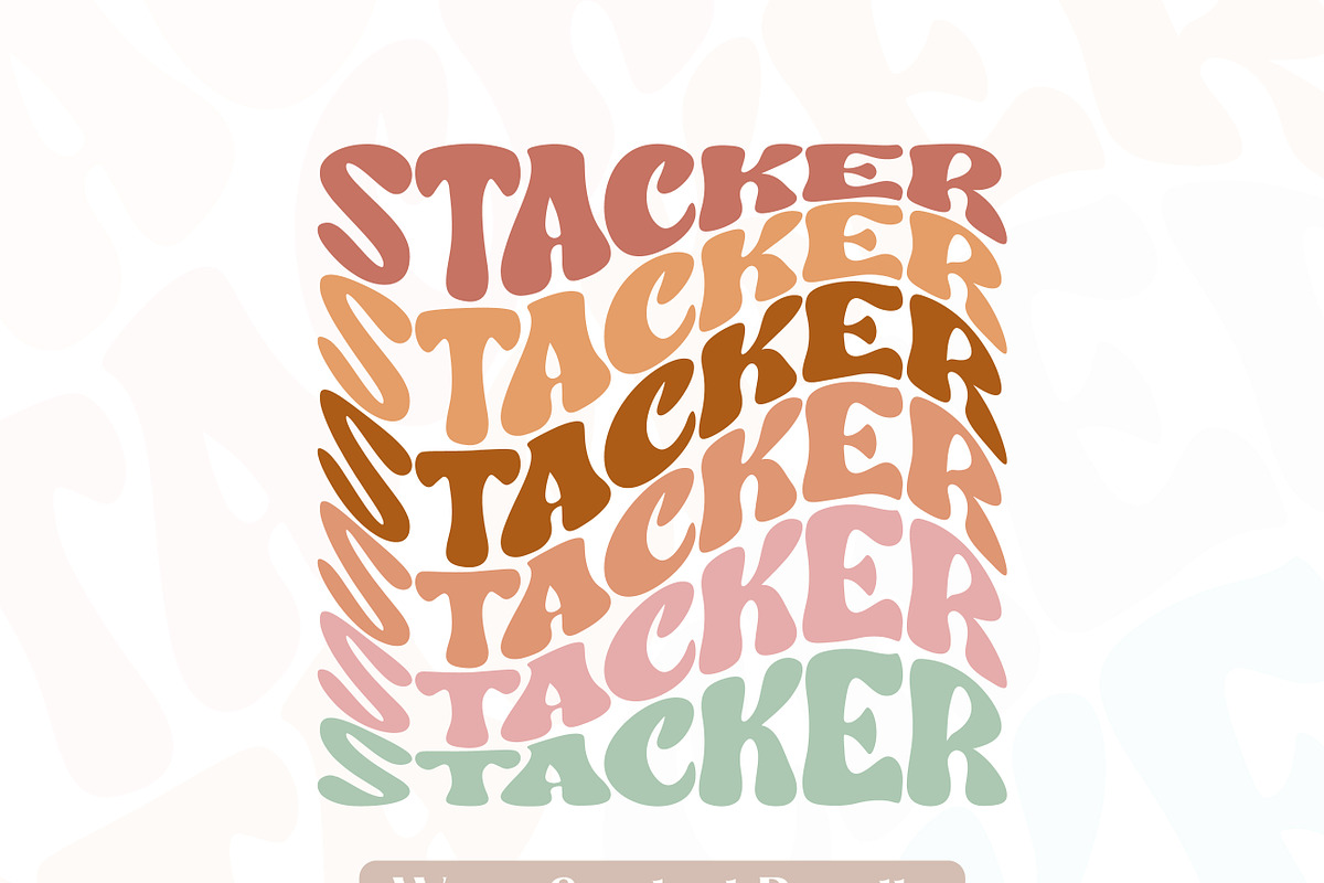 Wavy Stacker, a Handwritten Font by Mini_World (Photo 4 of 13)