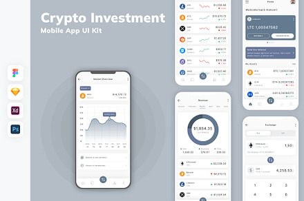 Crypto Investment Mobile App UI Kit