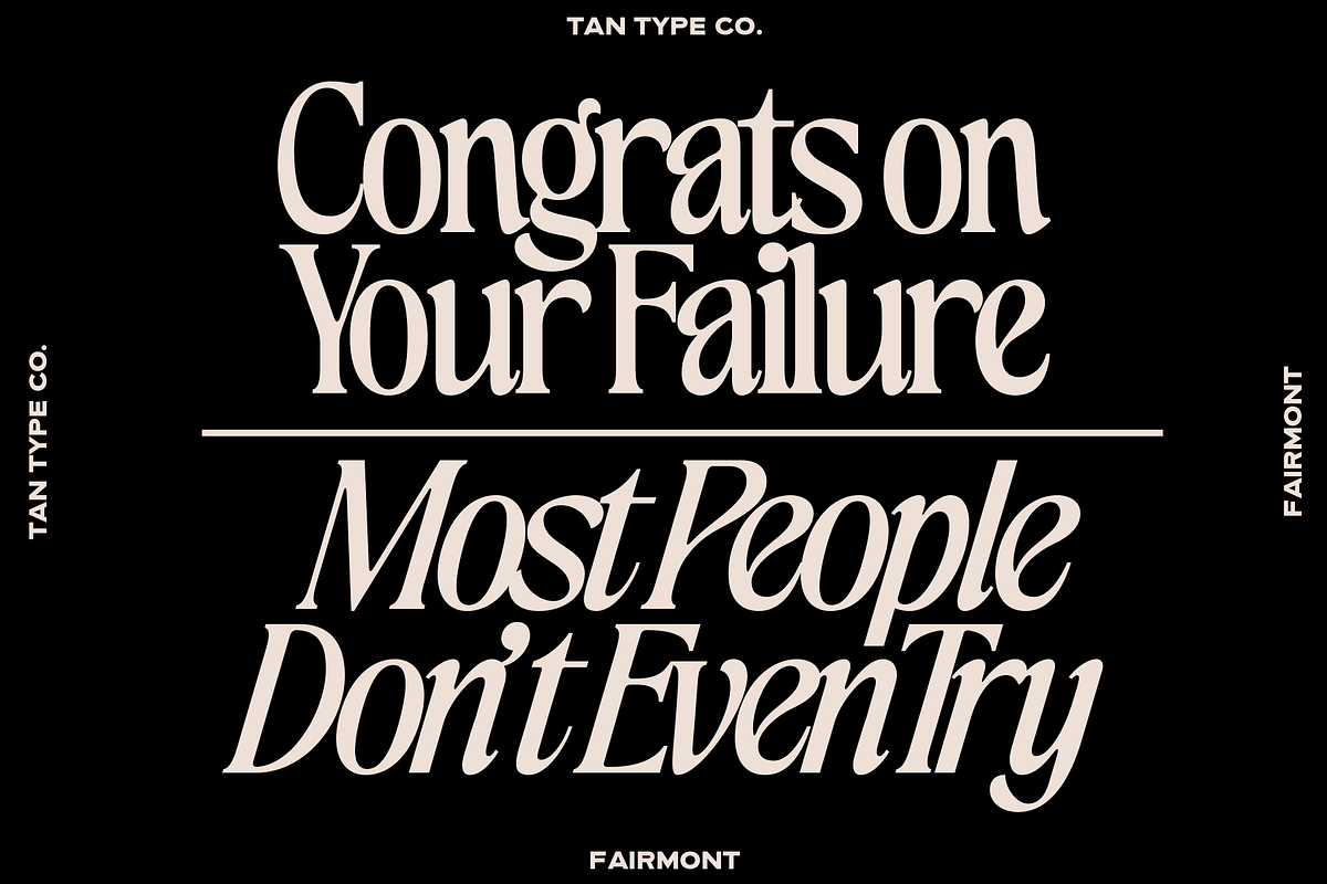 TAN-FAIRMONT DUO FONT, a Serif Font by TanType (Photo 8 of 10)