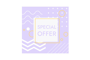 Trendy Abstract Geometric Vector, an Illustration by the8monkey