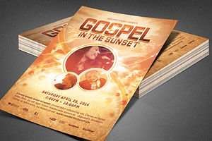 Gospel In The Sunset Church Flyer