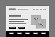 Editable Web Design Wireframe Layout, a Wireframe Template by MightyDesign (Thumbnail 2 of 9)