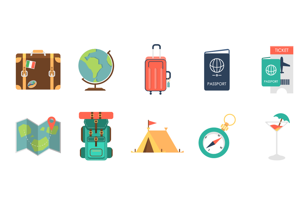 101 Travel Flat Icons, an Icon by Flat Icons (Photo 4 of 10)