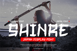 Shinre - Japanese Font, a Handwritten Font by Iqsiart Studio