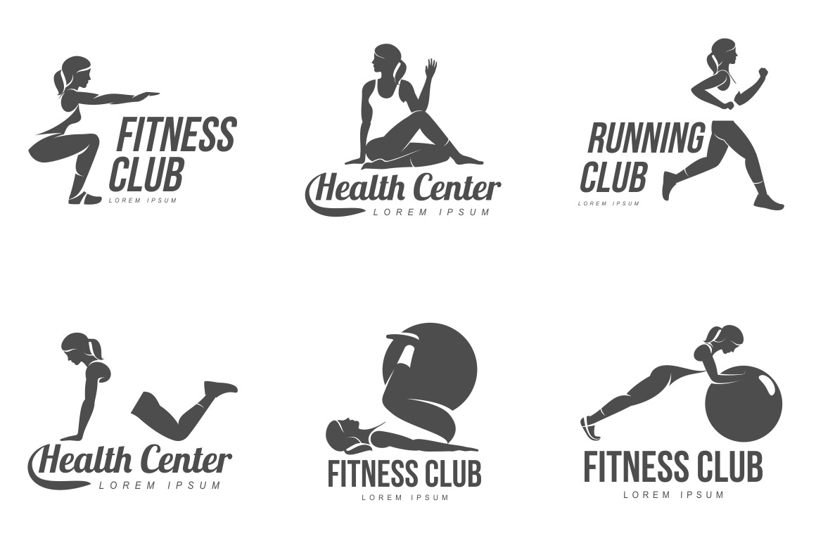 Aerobic Workout Logo by Handy Trendy  Creative Market