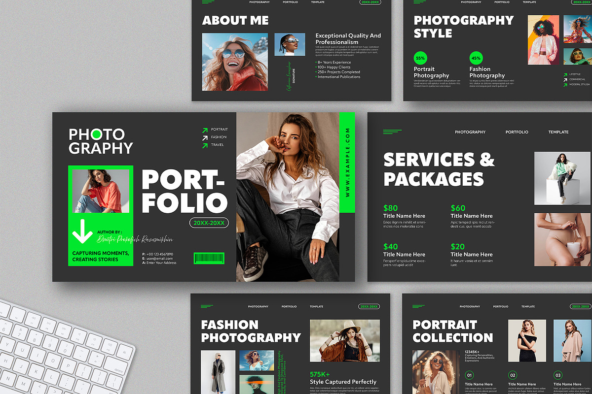 Photography Portfolio Presentation, a Presentation Template by Mighty-Slide (Photo 1 of 4)