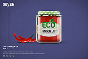 Glass Jar Mockup, a Packaging Mockup by Se٧enStudio (Thumbnail 1 of 6)