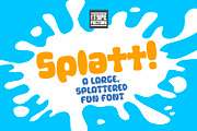Splatt! a fat, splattered fun font, a Sans Serif Font by Little Type Factory (Thumbnail 6 of 11)