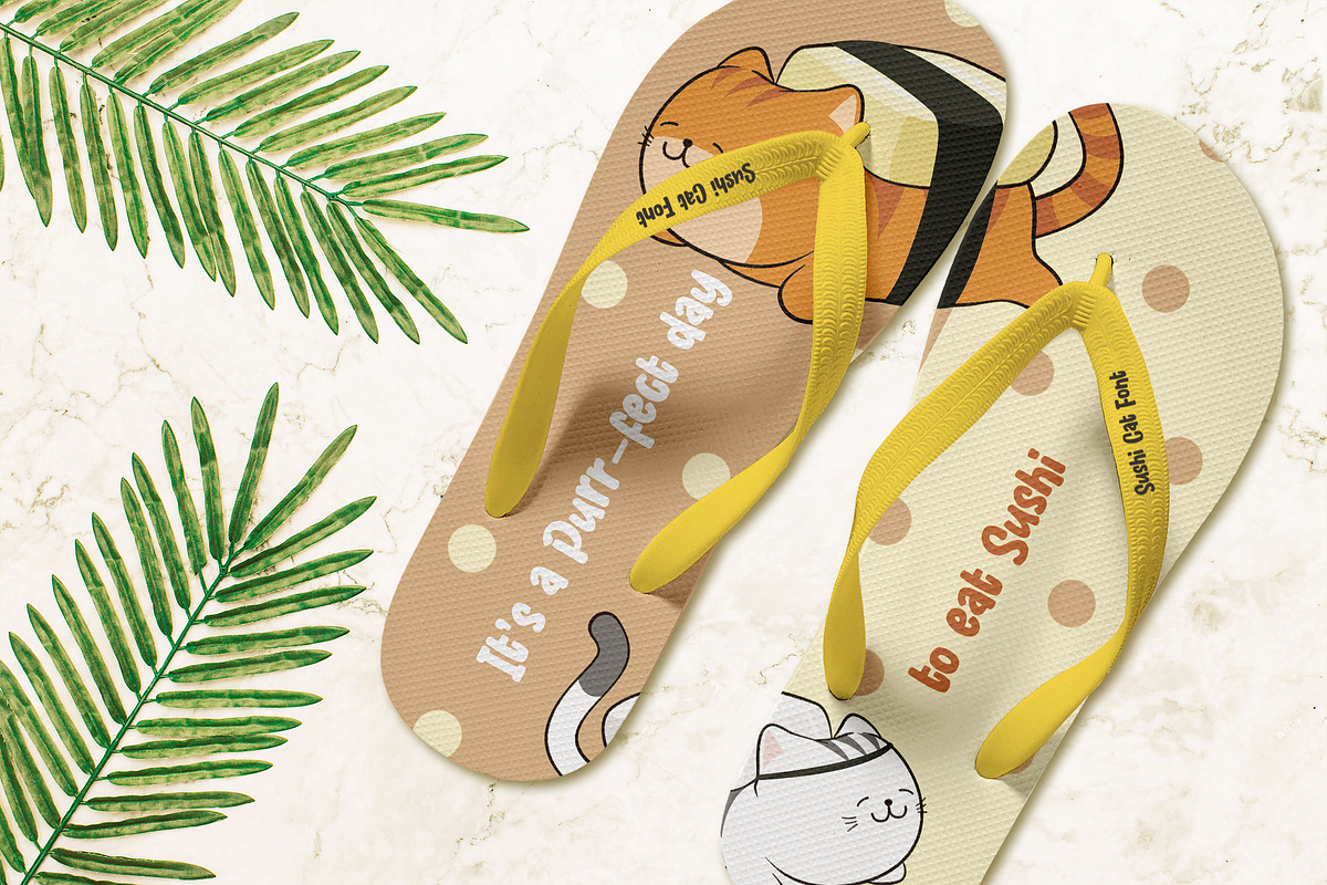 Sushi Cat, a Font by Orenari (Photo 9 of 10)