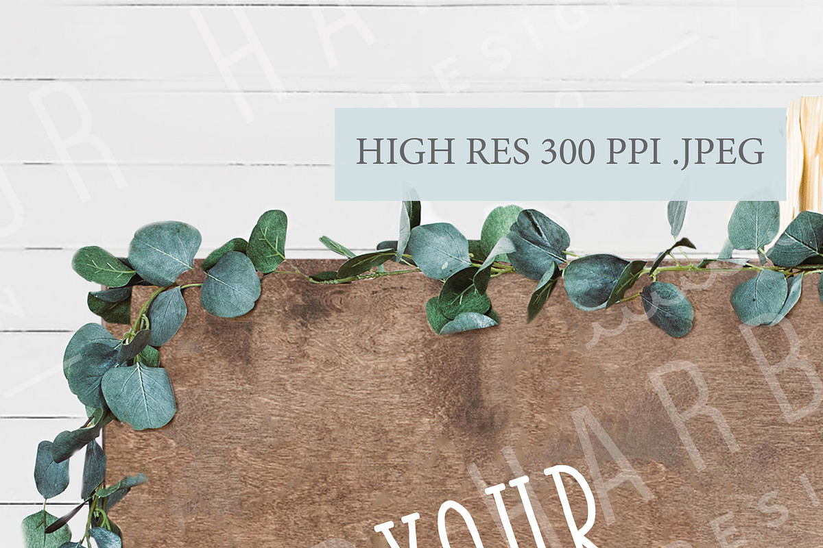 Wood Sign Mockup on Wedding Easel, a Product Mockup by Harbor Design Co (Photo 2 of 2)