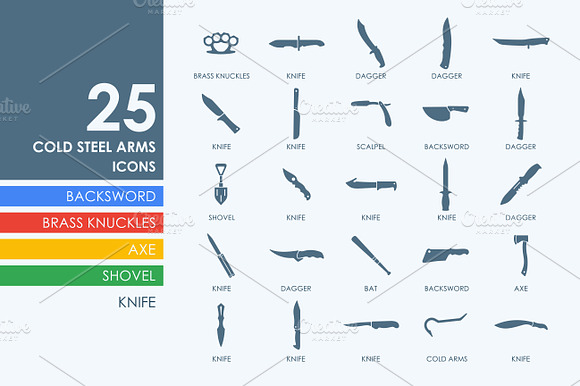 25 Cold Arms Icons