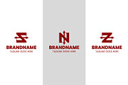 Letter S N Z Spear Modern Logo, a Branding & Logo Template by Pray Art Design Studio (Thumbnail 1 of 2)