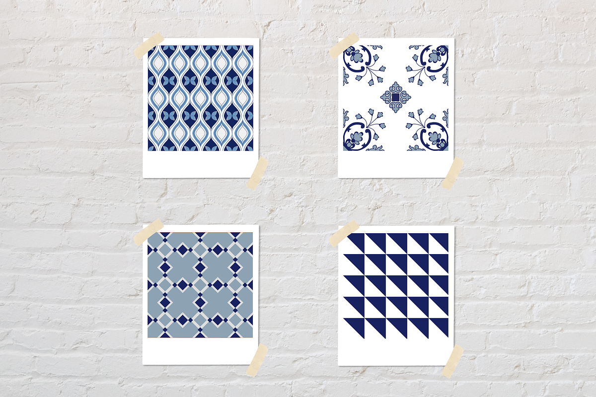 Vector seamless azulejos patterns., a Pattern Graphic by Getalo Viktoriia (Photo 7 of 8)