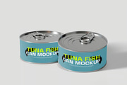 Tuna Tin Can Mockup, a Packaging Mockup by renderstockmarket (Thumbnail 3 of 4)