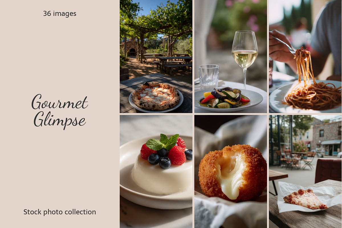 Italian Food Photography Set, a Food & Drink Photo by AI Petr Creative Agency (Photo 1 of 7)