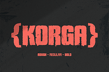 Korga - Rough Sans Serif