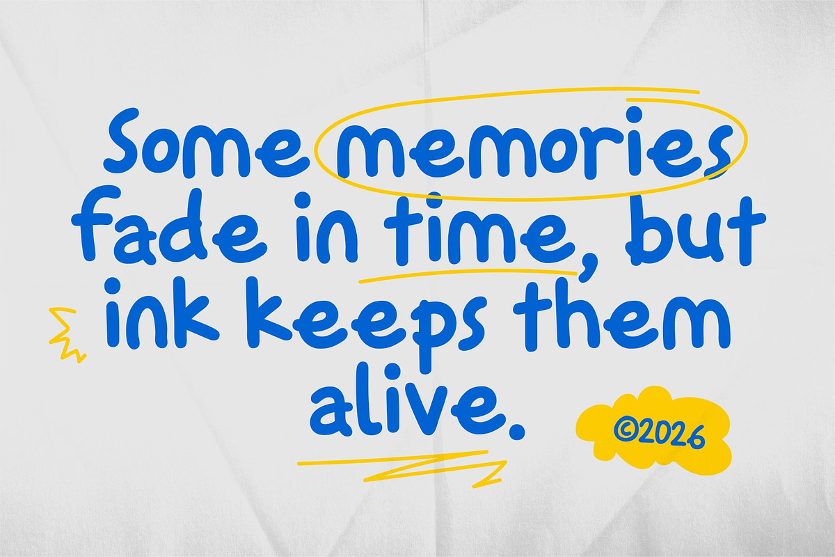 Sketchbook Doodle, a Handwritten Font by graphicook (Photo 9 of 10)