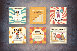 Retro Vibes Instagram Bundle Kit