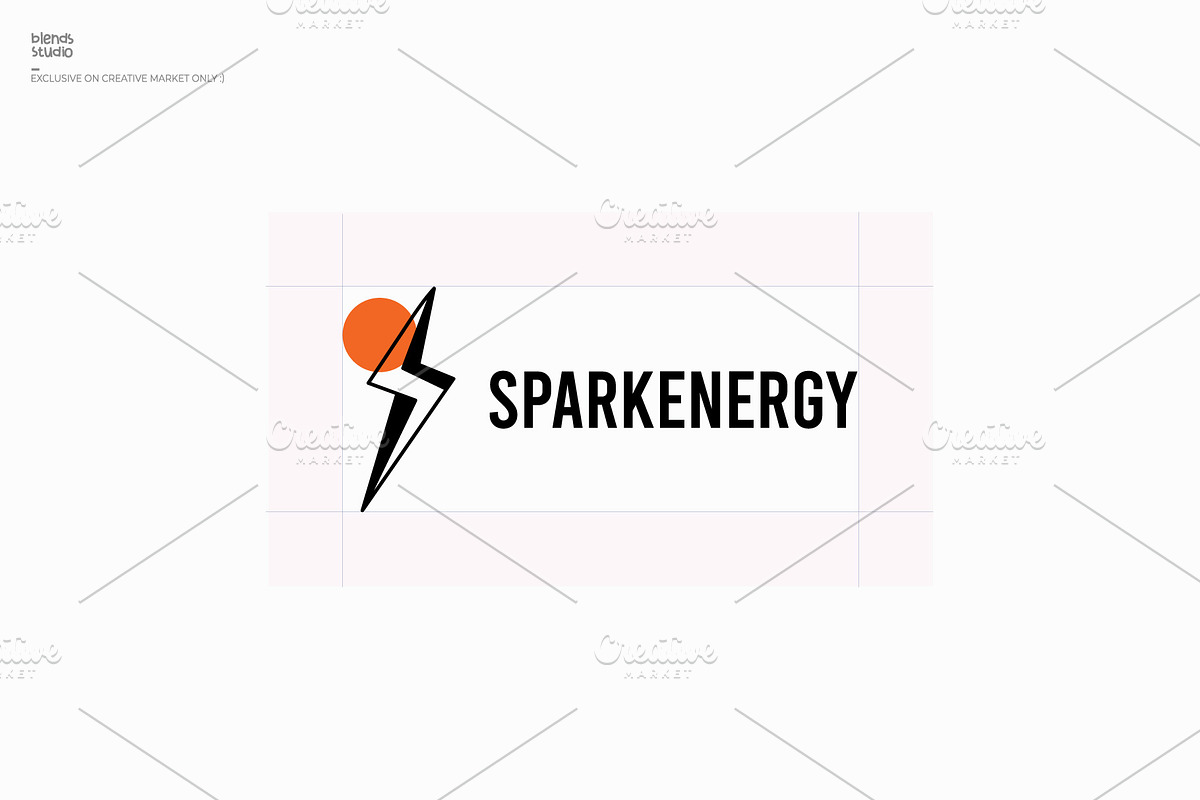 Spark Energy logo, a Branding & Logo Template by blends.studio (Photo 3 of 4)