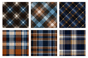 Blue and Brown Plaid Patterns, an Illustration by Dream Creation (Thumbnail 3 of 4)