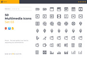 Pricon - Multimedia Icon Set 03, a Presentation Template by Egotype (Thumbnail 1 of 7)