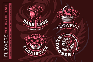 Flowers logo, a Branding & Logo Template by SODESIGN