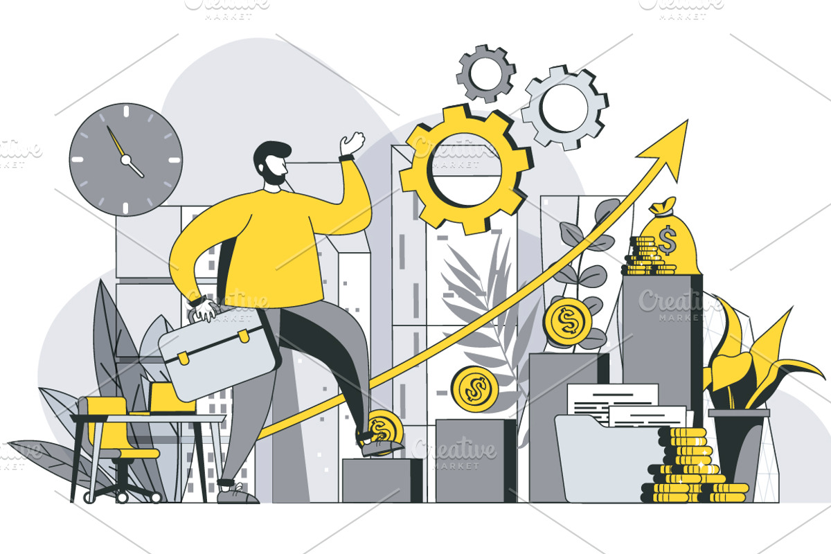 Business Outline Illustrations, a Templates & Theme by alexdndz (Photo 9 of 52)