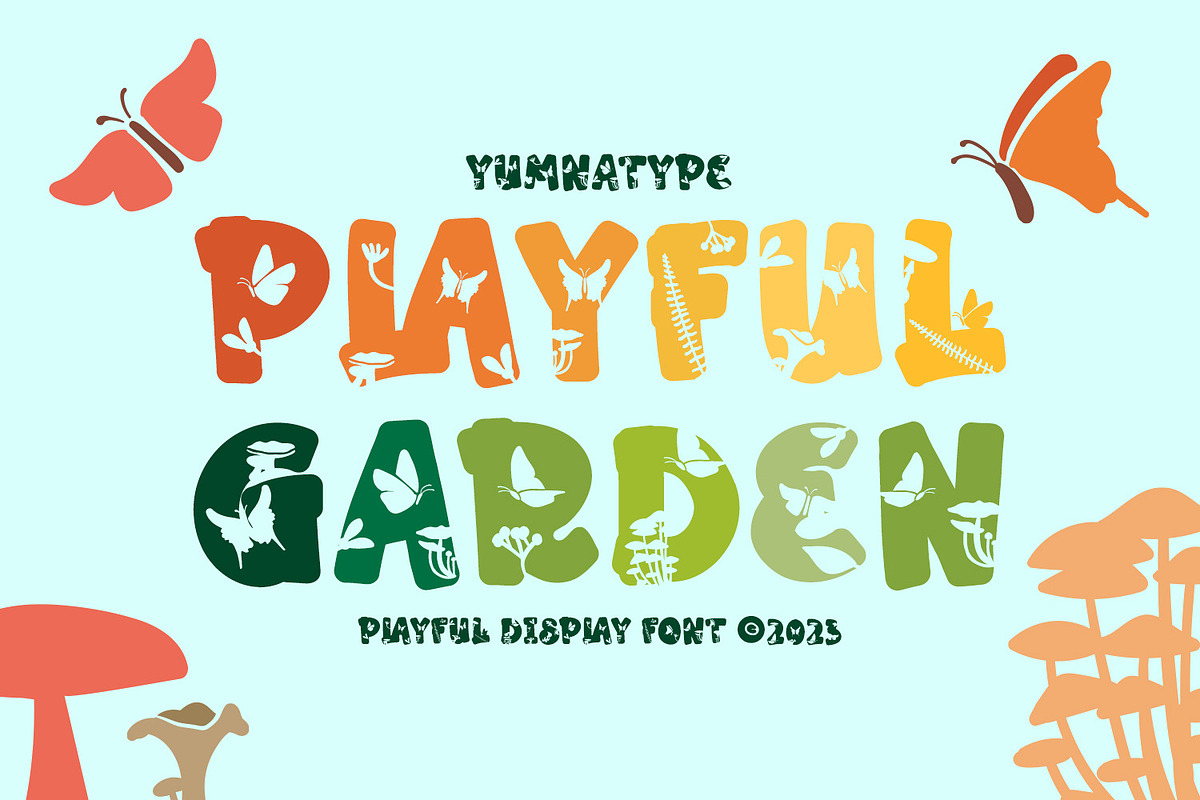 Playful Garden, a Script Font by yumnatype (Photo 1 of 10)