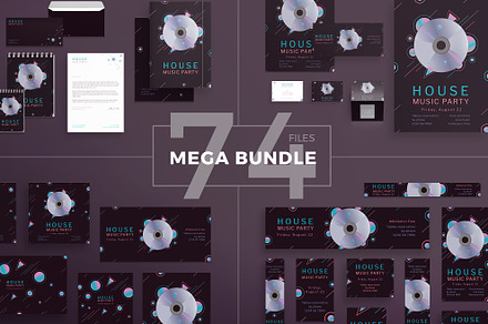 Mega Bundle | Music Party, a Poster Template by Amber Graphics