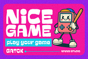 Gatok - Playful Display Typeface, a Sans Serif Font by Afkari Studio (Thumbnail 6 of 10)