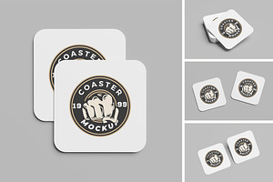Coaster Mockup, an Advertising Mockup by Difa Design