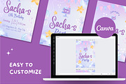 Birthday Party Canva Invitation, a Social Media Template by TemplateCastleStore (Thumbnail 2 of 3)