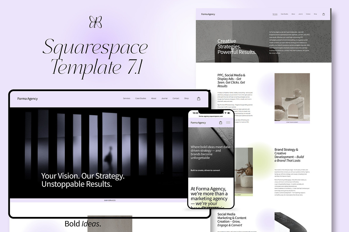 Squarespace Template for Consultants, a Squarespace Template by ItsDianaDesign (Photo 1 of 5)