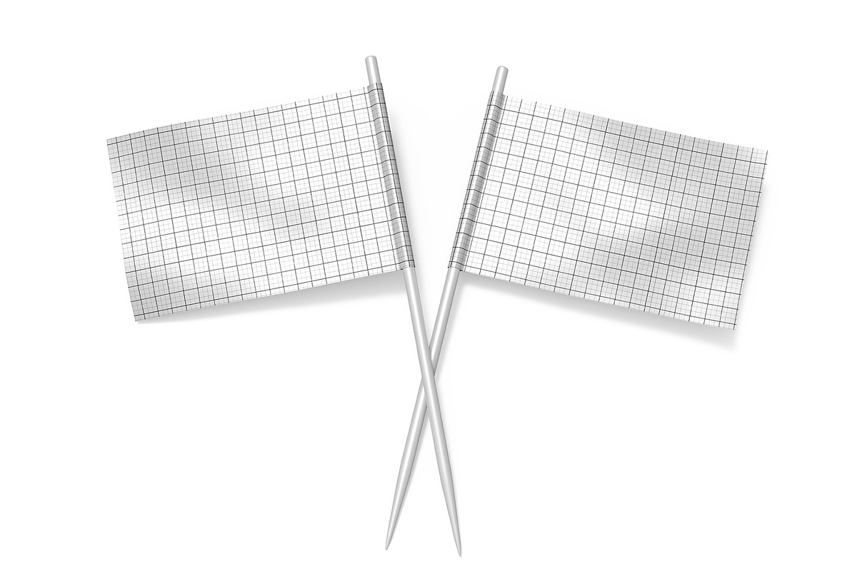 Double Food Flag Mockup Template, a Product Mockup by graphypix (Photo 4 of 4)