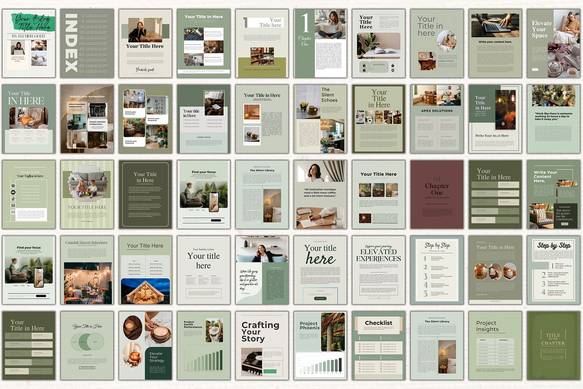 100 Page EBOOK TEMPLATE CANVA, a Templates & Theme by iloveTemplate (Photo 2 of 6)
