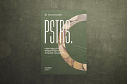 50 poster mockup bundle glued paper, an Advertising Mockup by FoundImages (Thumbnail 38 of 55)