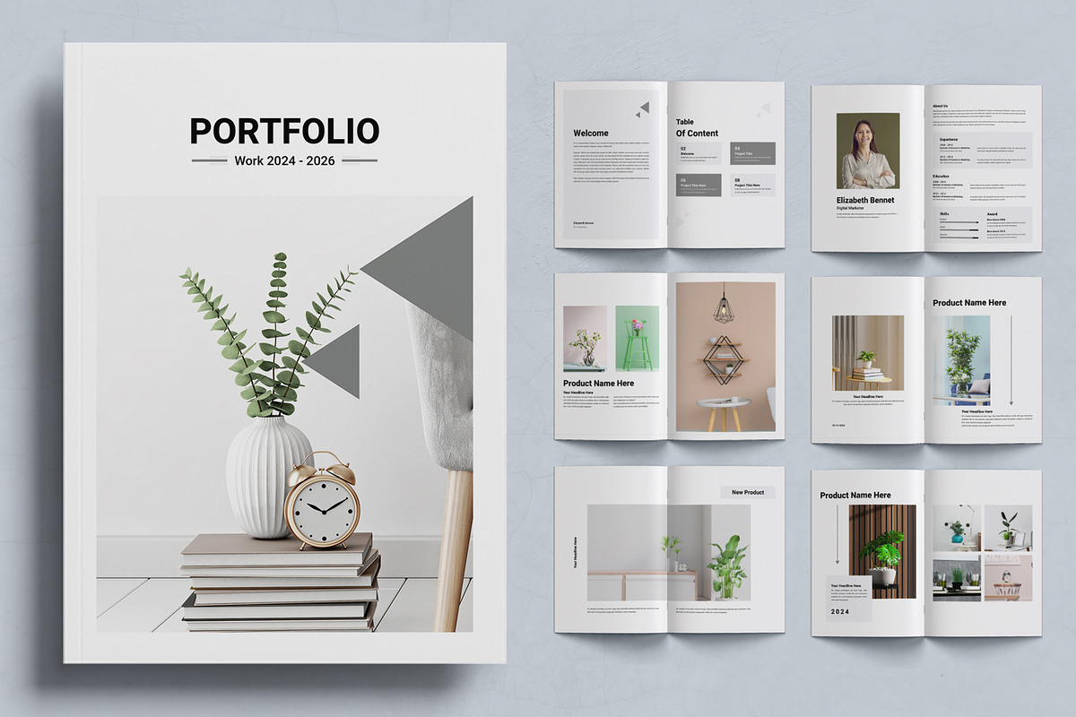 Clean and Modern Portfolio Layout, a Magazine Template by ContestDesign (Photo 1 of 3)