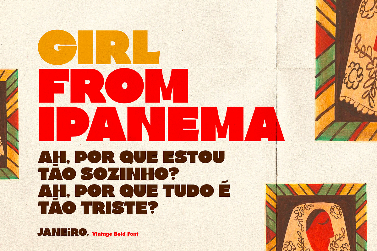 Janeiro - Vintage Bold Font, a Sans Serif Font by ikiiko (Photo 2 of 7)