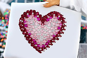 Diamond Glitter Valentine Heart Png, an Illustration by DreamCafeArt (Thumbnail 1 of 4)