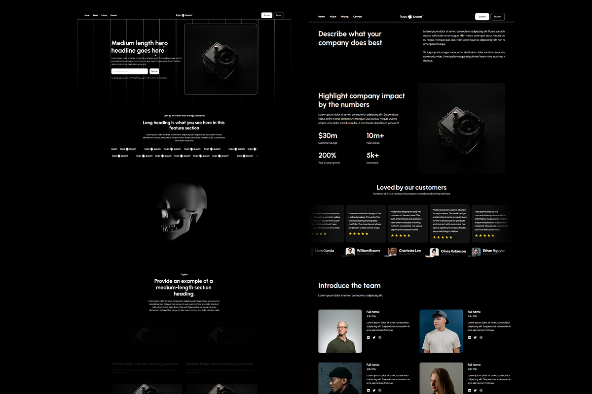 Minimal Black | Framer Template, a Landing Page Template by bonjourdsgnco (Photo 5 of 5)