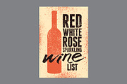 Wine types grunge vector poster set., a Food Illustration by PoPaShop (Thumbnail 3 of 7)