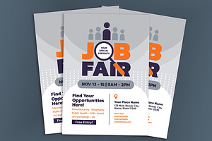 Simple Job Fair Event Flyer